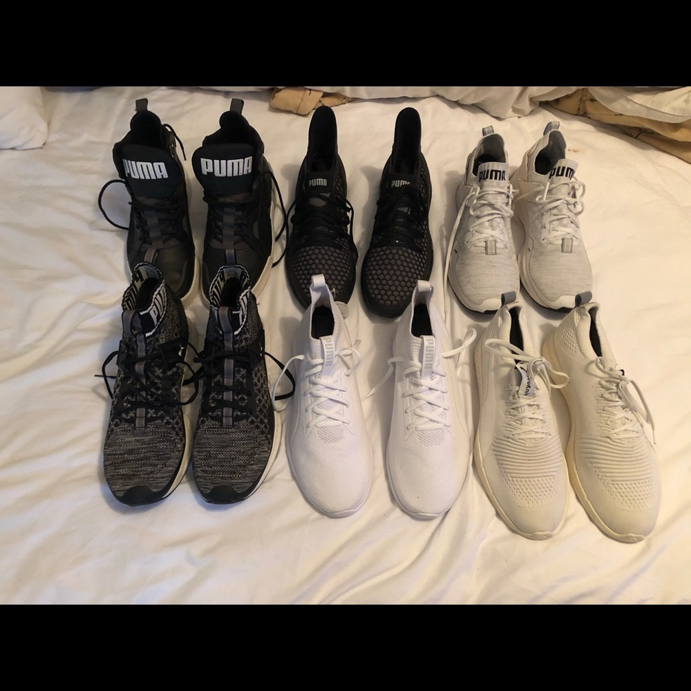 6 Pair Of Puma Shoes Gem